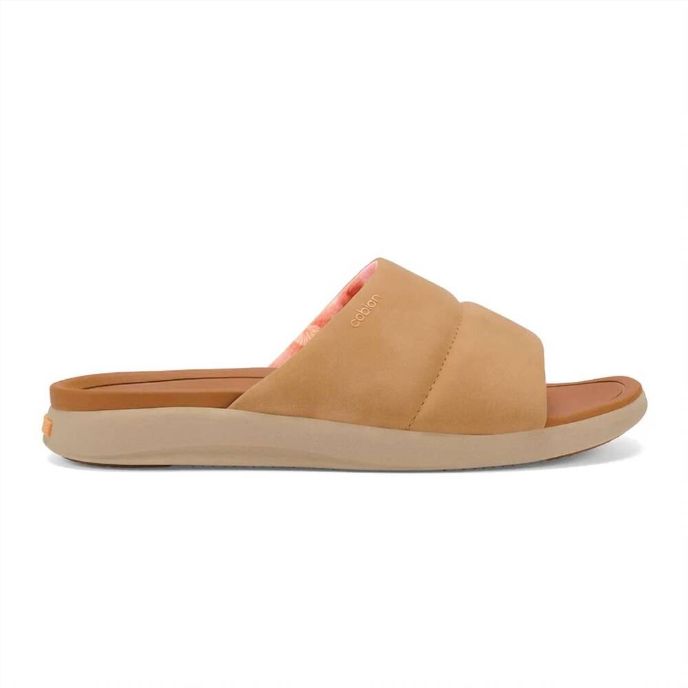 NEW COBIAN women's tolula slide sandals in tan